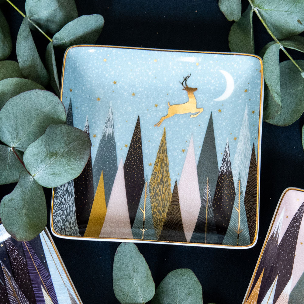 Frosted Pines Square Dishes - Set of 3