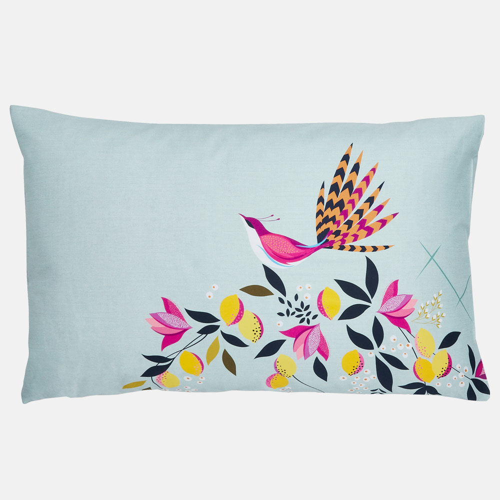 Duck Egg Orchard Birds Bed Linen