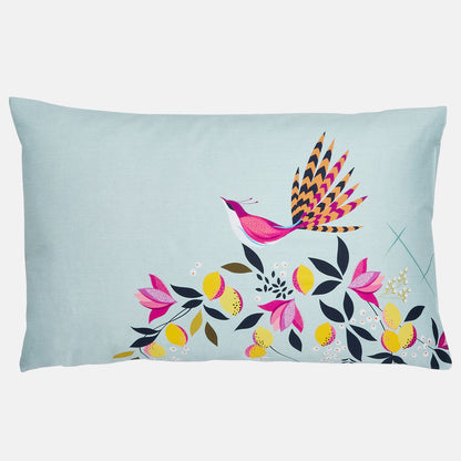 Duck Egg Orchard Birds Bed Linen