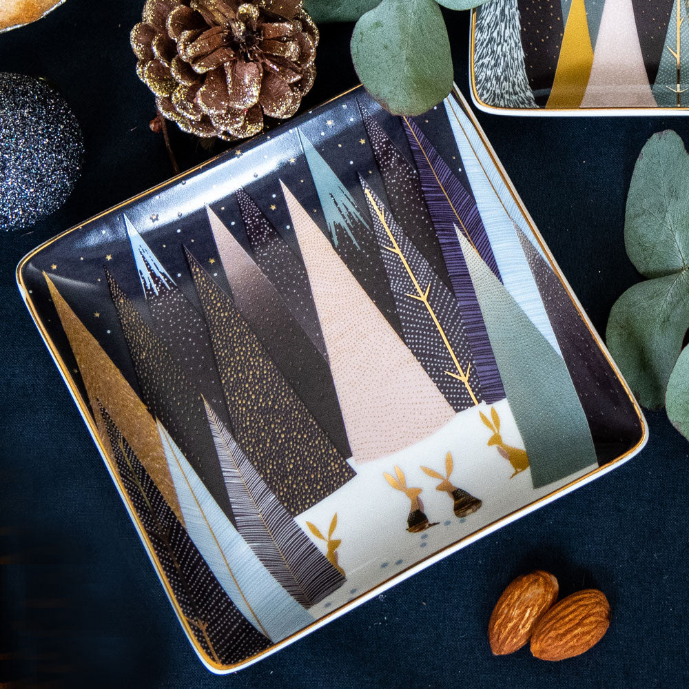 Frosted Pines Square Dishes - Set of 3