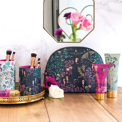 Underwater Spa Large Navy Cosmetic Bag 