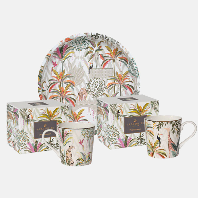 Palm Garden Mug & Tray Bundle (worth £52)
