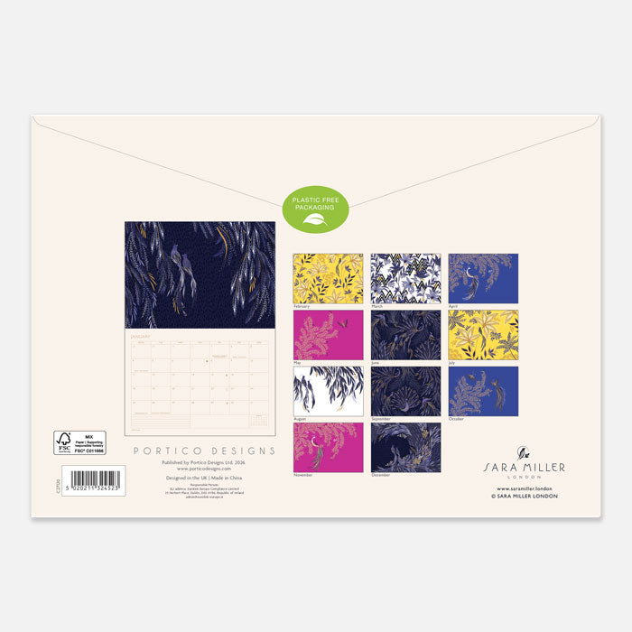 Botanic Blooms A4 2027 Calendar