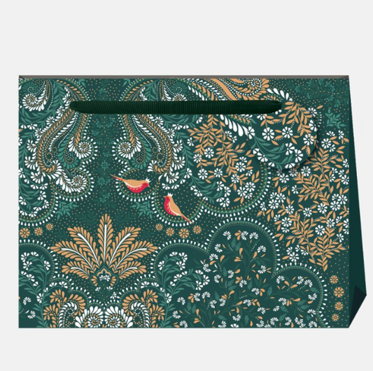 Robin Filigree Deep Emerald Shopper Bag