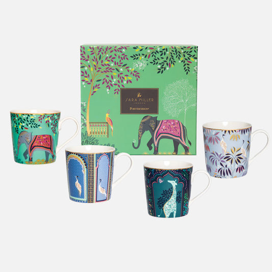 India Mugs - Assorted Set of 4