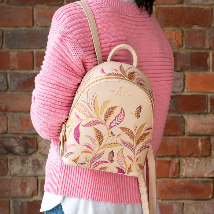 Somebody wearing the mini backpack.