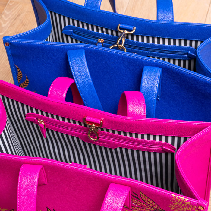 Blue Botanic Box Tote