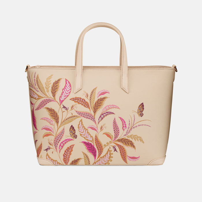 Bag from the reverse, design continues.