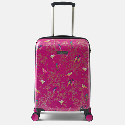 Cabin case in pink birds design.