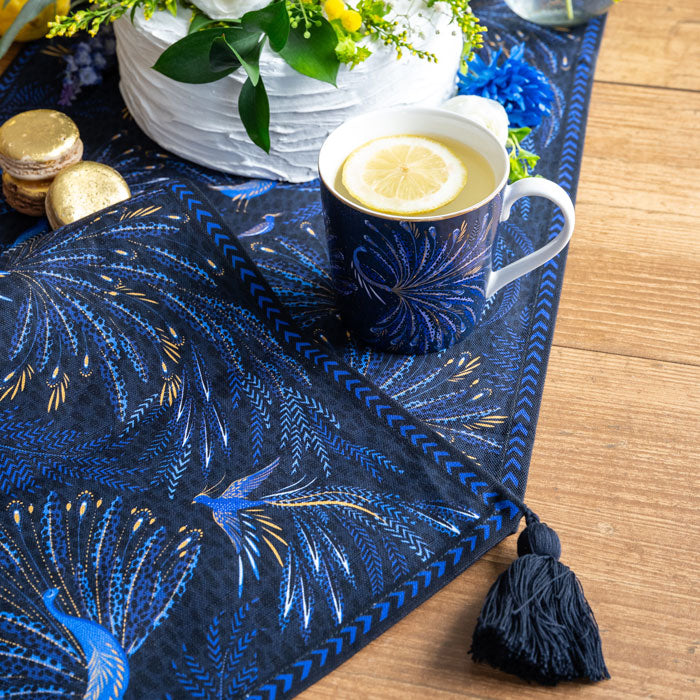 table runner 金彩「瑞雲」　帯リメイク Peacock Parade Table Runner | Sara Miller London