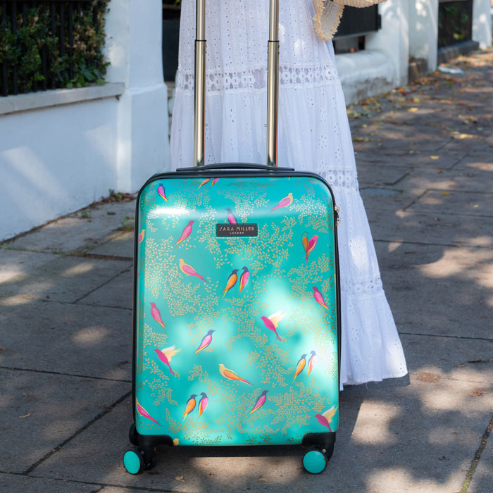 Cabin case with green birds design.