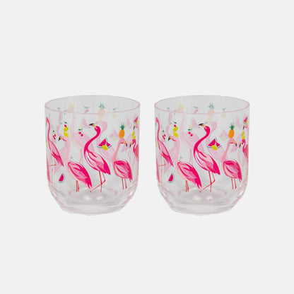 Fabulous Flamingo Picnic Tumbler - Set of 2