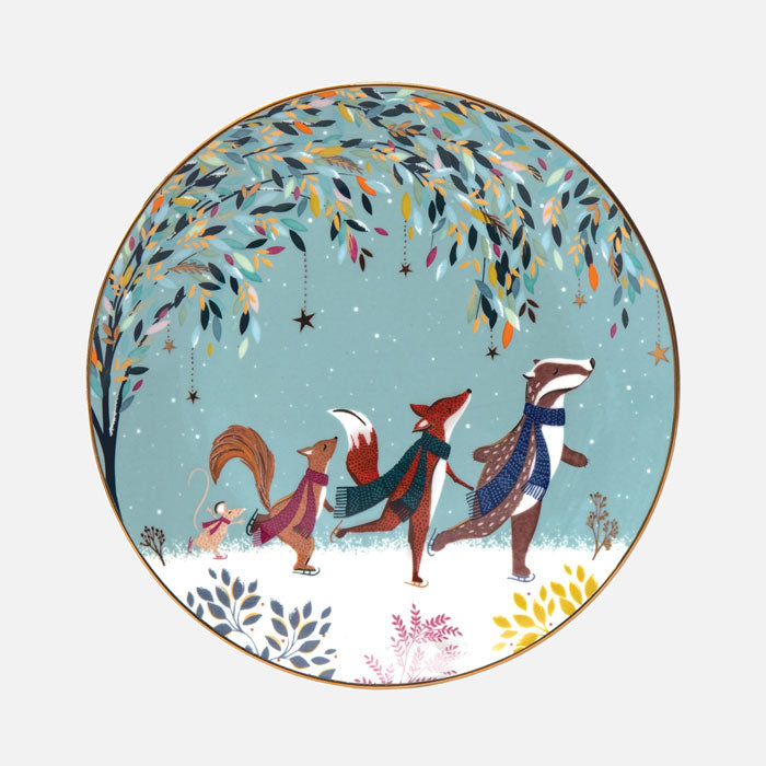 Assiettes à gâteaux Woodland Tales - Lot de 4 pièces assorties