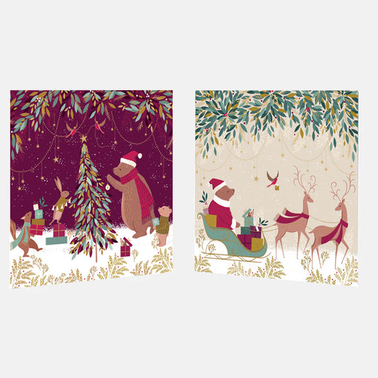 Woodland Tales Christmas Cards - Assorted Set of 10