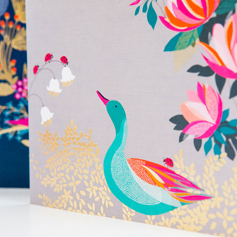 Happy Birthday Duck & Ladybird Card