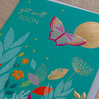 Get Well Butterfly Card