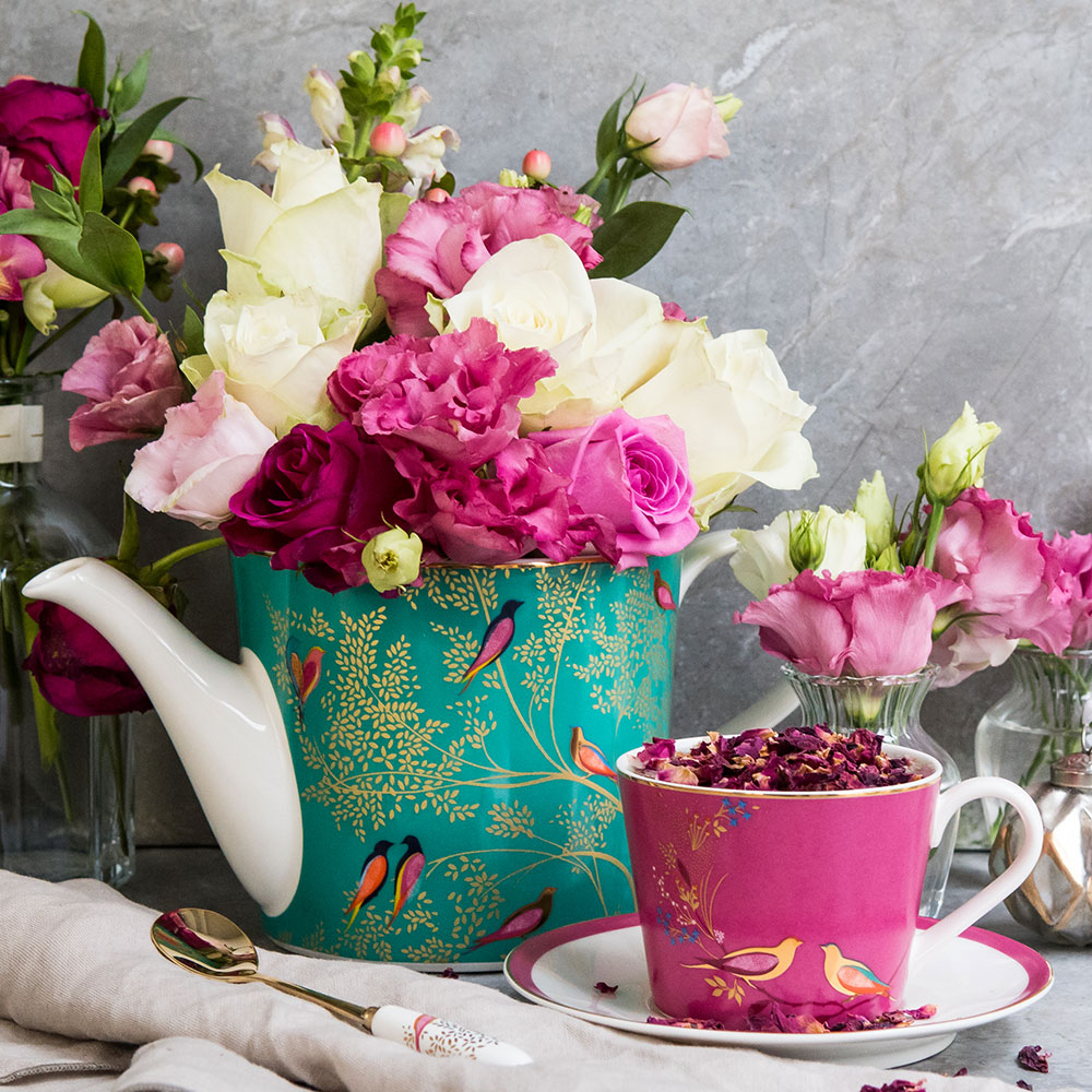 Green Birds Teapot