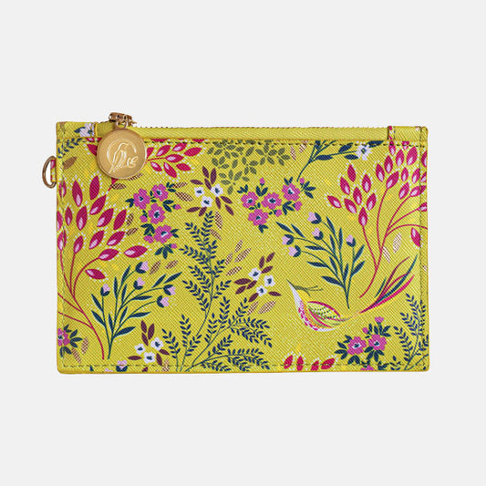 Lime Songbird Coin Purse