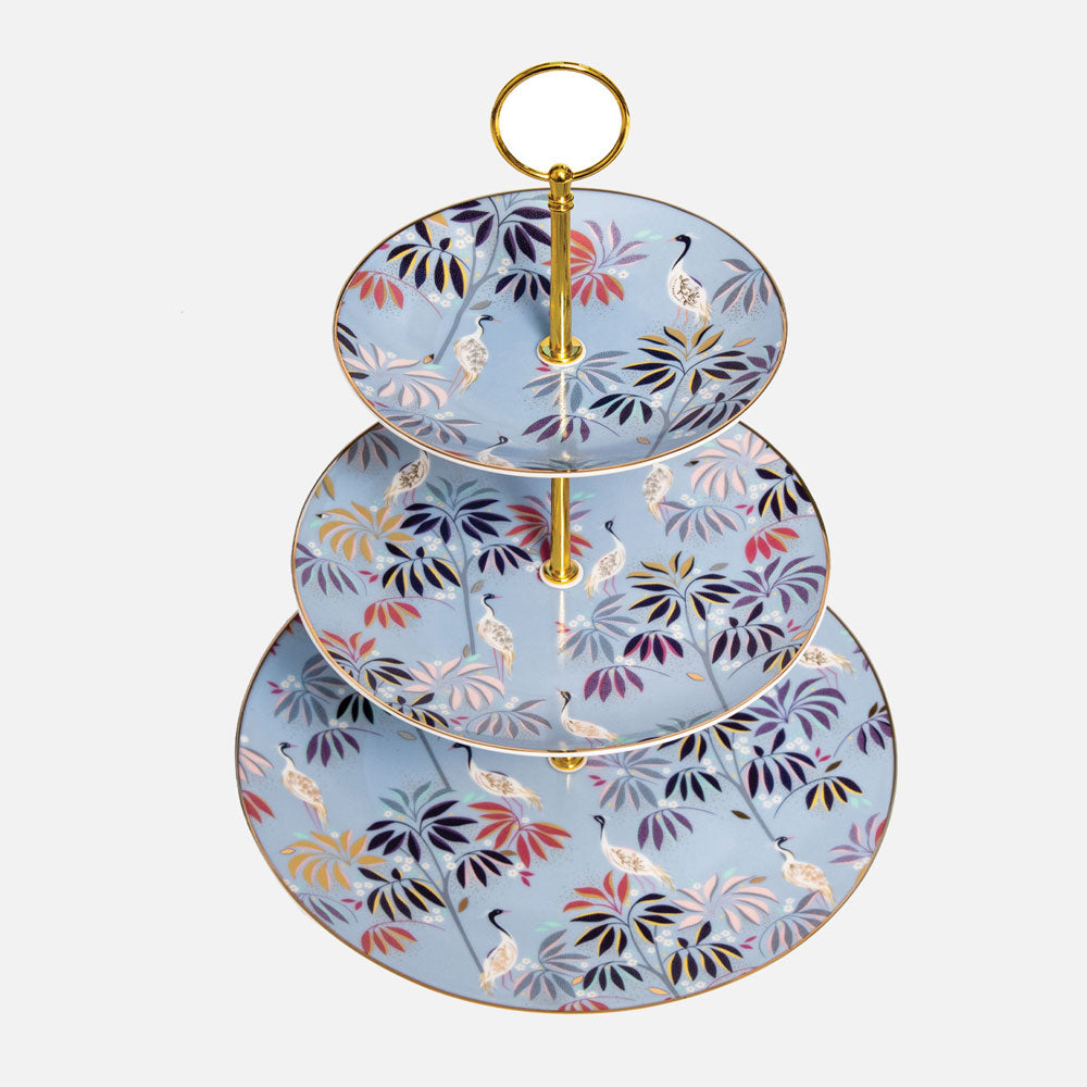 Crane Garden 3 Tier Cake Stand