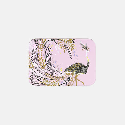 Ostrich Tail Feathers Pocket Tin