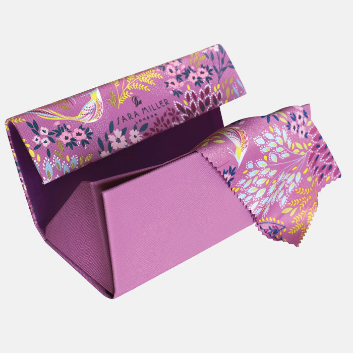 Mauve Songbird Glasses Case
