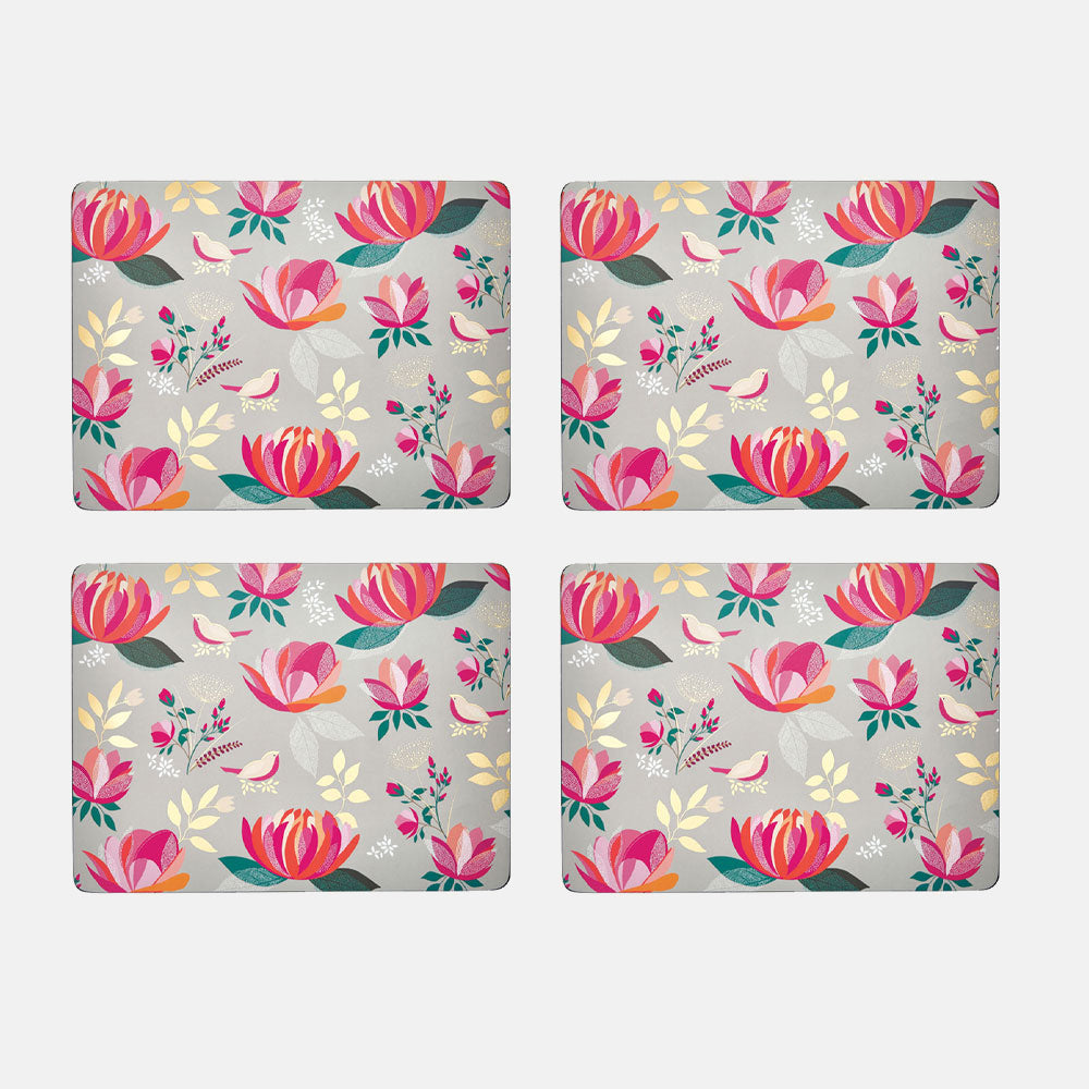 Collection de sets de table Pivoine Grise