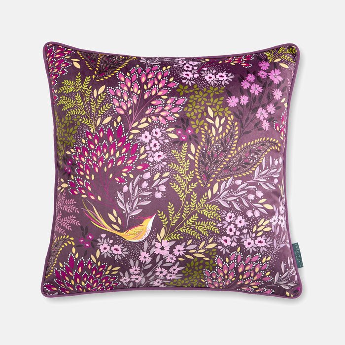 Songbird Velvet Cushion