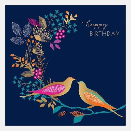 Happy Birthday Two Birds Card
