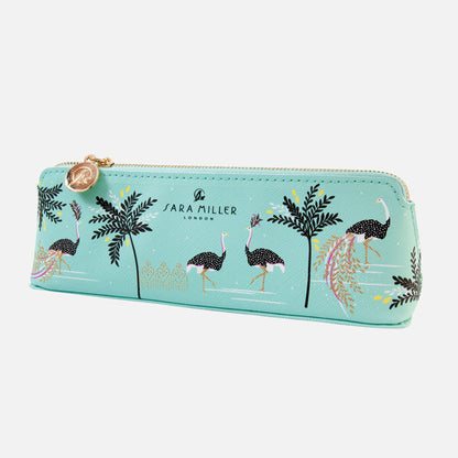 Ostrich & Palms Slim Pencil Case