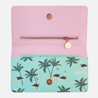 Ostrich & Palms Travel Wallet