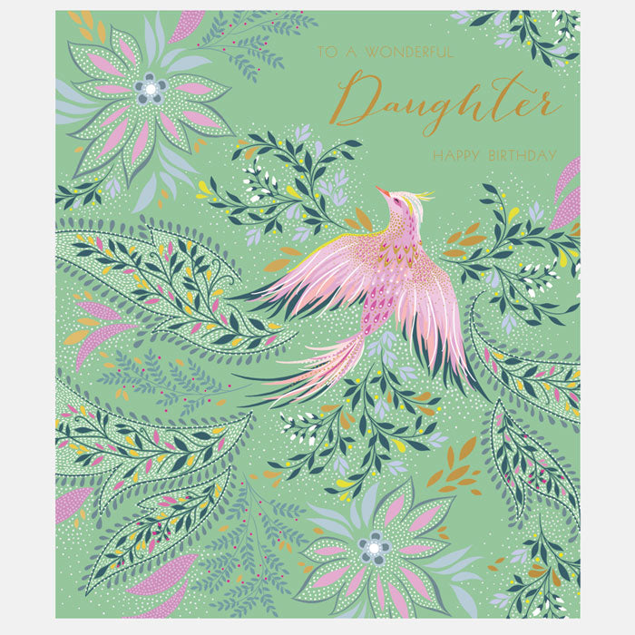 Bird Paradise Daughter Birthday Card