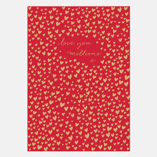 Love You A Million Times Over Valentine Card