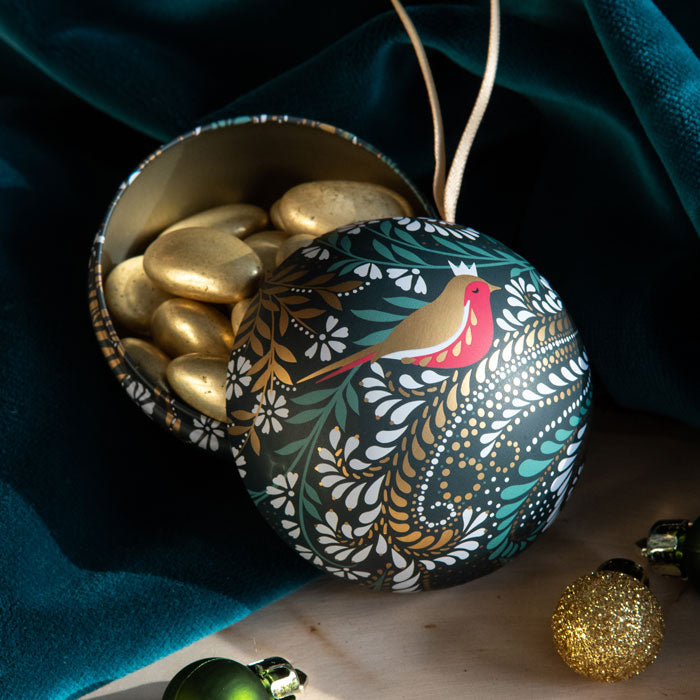 Fillable Baubles - Deep Emerald Robin Filigree - Set of 6
