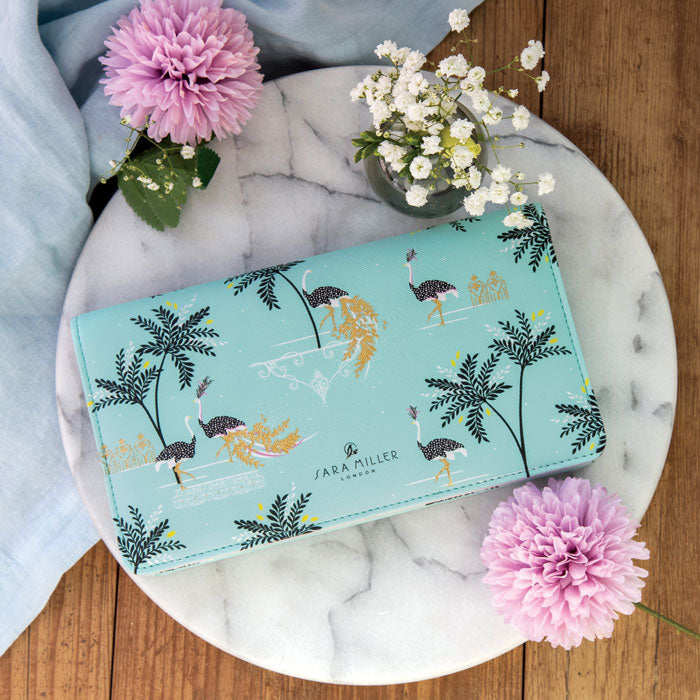 Ostrich & Palms Travel Wallet