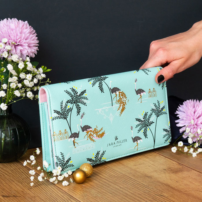Ostrich & Palms Travel Wallet