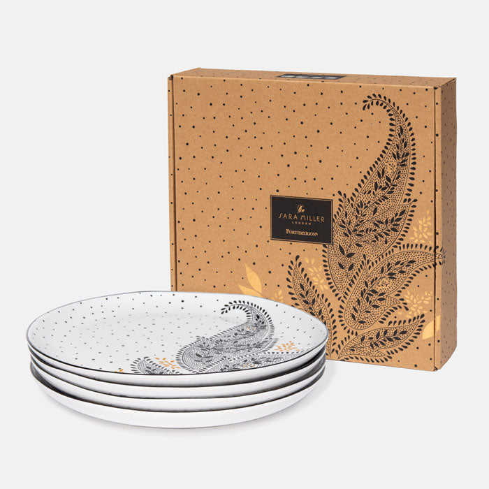 Artisanne Noir Dinner Plates Set 4
