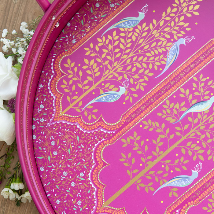Scalloped Archways Large Handle Tray