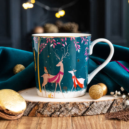 Woodland Tales Deer & Robin Mug