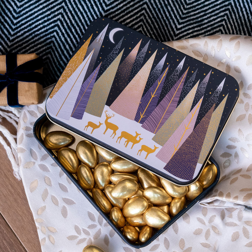 Frosted Pines Small Rectangular Tin