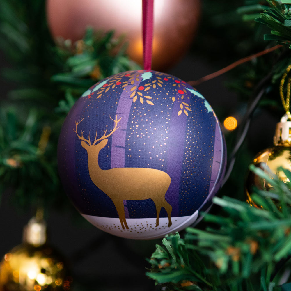 Christmas Fillable Tin Baubles - Set of 4