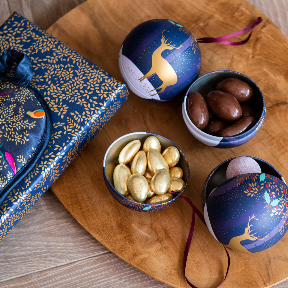 Christmas Fillable Tin Baubles - Set of 4