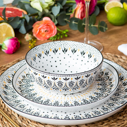 Artisanne Noir Cereal Bowls - Set of 4