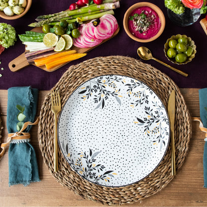 Artisanne Noir Dinner Plates - Set of 4