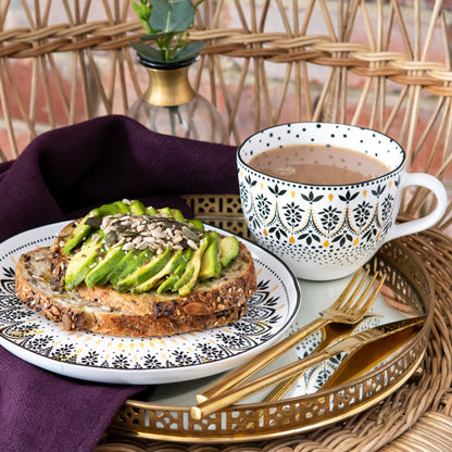 Artisanne Noir Mandala Mug
