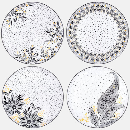 Artisanne Noir Dinner Plates - Set of 4