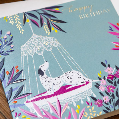 Blissful Dalmatian Birthday Card