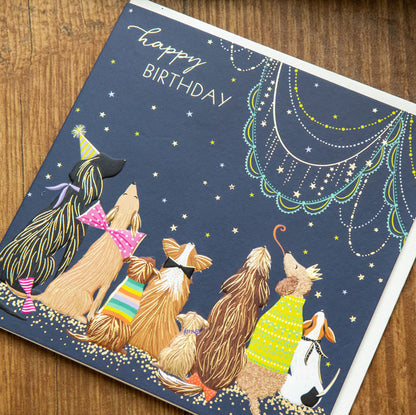 Party Dogs Happy Birthday Card