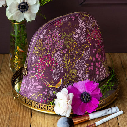 Plum Songbird Large Cosmetic Bag