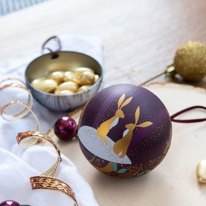 Christmas Fillable Tin Baubles - Set of 4