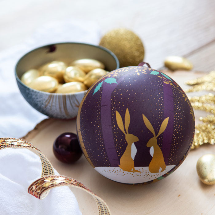 Christmas Fillable Tin Baubles - Set of 4